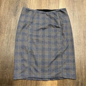 Liverpool Los Angeles plaid pencil skirt